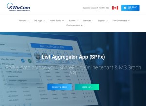 How kwizcom.com looks like on a tablet such as an iPad.