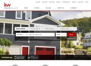 How kwrealty.com looks like on a tablet such as an iPad.
