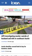 How kxan.com looks like on a mobile device such as an iPhone.