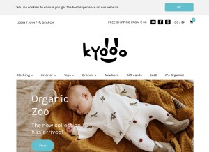 How kyddo.com looks like on a tablet such as an iPad.
