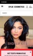 How kyliecosmetics.com looks like on a mobile device such as an iPhone.