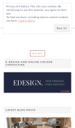 How kylieminteriors.ca looks like on a mobile device such as an iPhone.