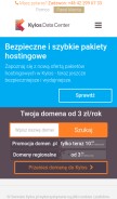 How kylos.pl looks like on a mobile device such as an iPhone.