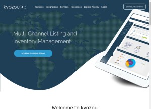 How kyozou.com looks like on a tablet such as an iPad.