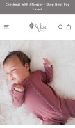 How kytebaby.com looks like on a mobile device such as an iPhone.