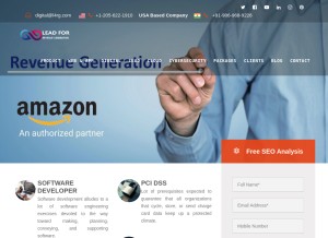 How l4rg.com looks like on a tablet such as an iPad.