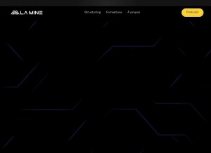 How la-mine.io looks like on a tablet such as an iPad.