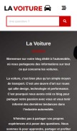 How la-voiture.fr looks like on a mobile device such as an iPhone.