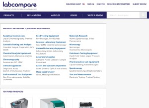 How labcompare.com looks like on a tablet such as an iPad.