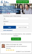 How lablue.de looks like on a mobile device such as an iPhone.