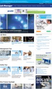 How labmanager.com looks like on a mobile device such as an iPhone.