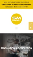 How labosmconcept.fr looks like on a mobile device such as an iPhone.
