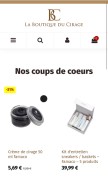 How laboutiqueducirage.com looks like on a mobile device such as an iPhone.