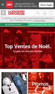 How laboutiqueofficielle.com looks like on a mobile device such as an iPhone.