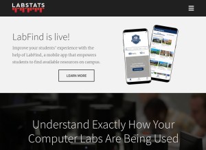 How labstats.com looks like on a tablet such as an iPad.