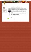 How lacantinadeisapori.com looks like on a mobile device such as an iPhone.