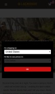 How lacrossefootwear.com looks like on a mobile device such as an iPhone.