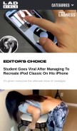 How ladbible.com looks like on a mobile device such as an iPhone.
