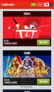 How ladbrokes.com looks like on a mobile device such as an iPhone.