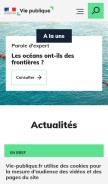 How ladocumentationfrancaise.fr looks like on a mobile device such as an iPhone.