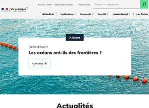 How ladocumentationfrancaise.fr looks like on a tablet such as an iPad.