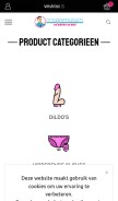 How ladykiller.nl looks like on a mobile device such as an iPhone.
