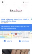 How ladystyle.org looks like on a mobile device such as an iPhone.