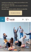 How laerdal.com looks like on a mobile device such as an iPhone.