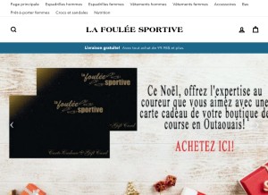 How lafouleesportive.com looks like on a tablet such as an iPad.