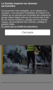 How lagazettedescommunes.com looks like on a mobile device such as an iPhone.