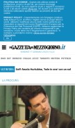 How lagazzettadelmezzogiorno.it looks like on a mobile device such as an iPhone.