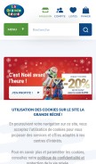 How lagranderecre.fr looks like on a mobile device such as an iPhone.