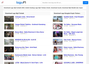 How laguf1.mobi looks like on a tablet such as an iPad.