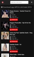 How lagumusik.net looks like on a mobile device such as an iPhone.