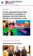How laizquierdadiario.com looks like on a mobile device such as an iPhone.