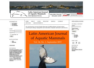 How lajamjournal.org looks like on a tablet such as an iPad.
