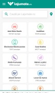 How lajumate.ro looks like on a mobile device such as an iPhone.