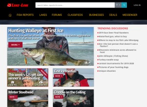 How lake-link.com looks like on a tablet such as an iPad.
