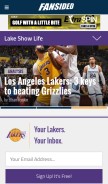 How lakeshowlife.com looks like on a mobile device such as an iPhone.