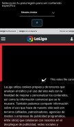 How laliga.es looks like on a mobile device such as an iPhone.