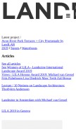 How landezine.com looks like on a mobile device such as an iPhone.
