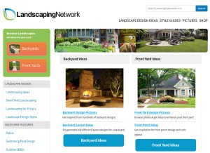 How landscapingnetwork.com looks like on a tablet such as an iPad.