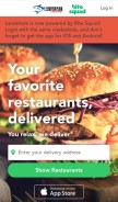 How landsharkdelivery.com looks like on a mobile device such as an iPhone.