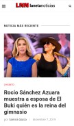 How lanetanoticias.com looks like on a mobile device such as an iPhone.