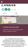 How langan.com looks like on a mobile device such as an iPhone.