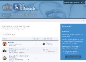 How langes-forum.de looks like on a tablet such as an iPad.