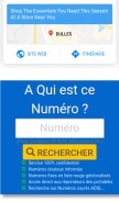 How lannuaire.fr looks like on a mobile device such as an iPhone.