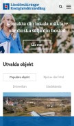 How lansfast.se looks like on a mobile device such as an iPhone.