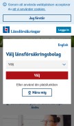 How lansforsakringar.se looks like on a mobile device such as an iPhone.