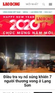 How laodong.vn looks like on a mobile device such as an iPhone.